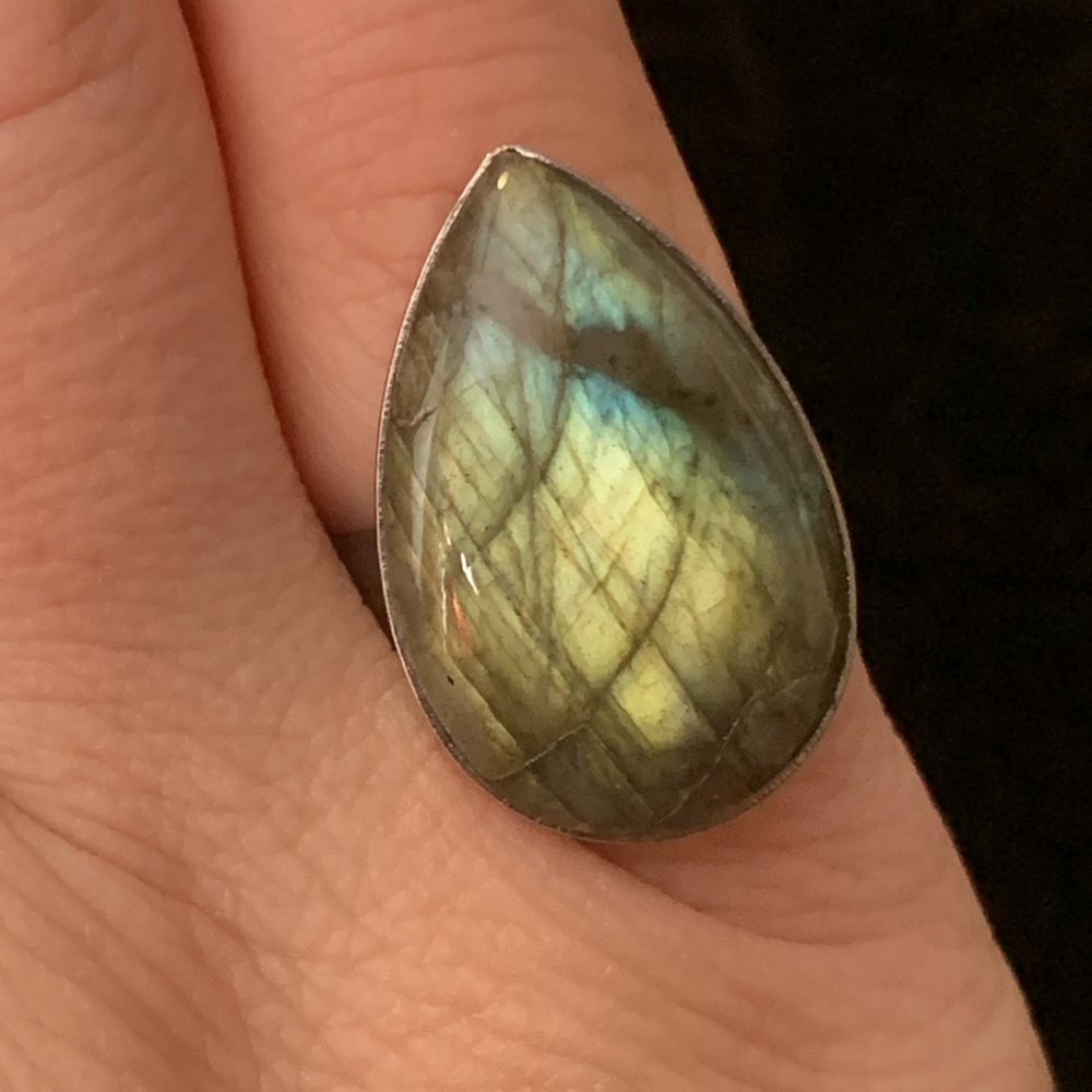 Labradorite Adjustable Ring - image 2